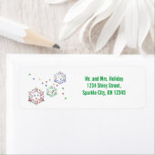 クリスマススノーフレークスター ラベル (インサイチュ)