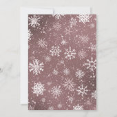 クリスマススノーフレークスダスティバラ 招待状 (裏面)
