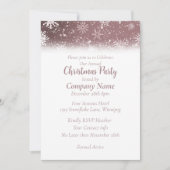 クリスマススノーフレークスダスティバラ 招待状 (正面)