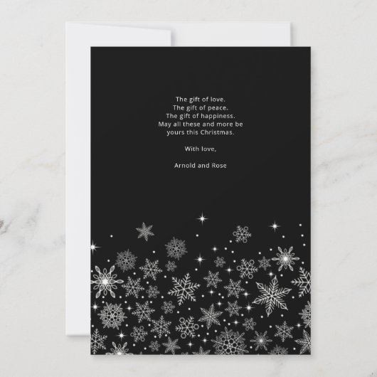 クリスマススノーフレークスハッピーホリデーズファミリー (裏面)