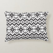 クリスマススノーフレークスフェア島シームレスパターナート アクセントクッション (正面)