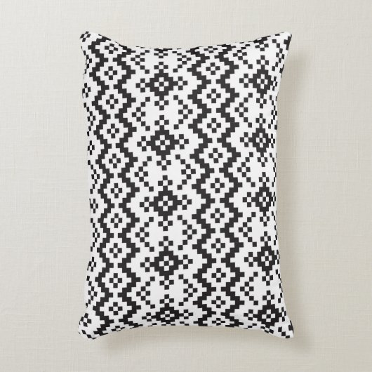 クリスマススノーフレークスフェア島シームレスパターナート アクセントクッション (正面(垂直))