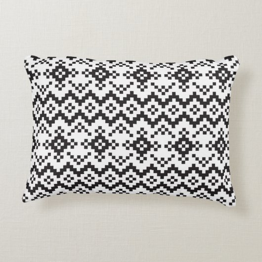 クリスマススノーフレークスフェア島シームレスパターナート アクセントクッション (裏面)