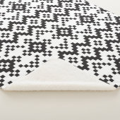 クリスマススノーフレークスフェア島シームレスパターナート シェルパブランケット (3/4)