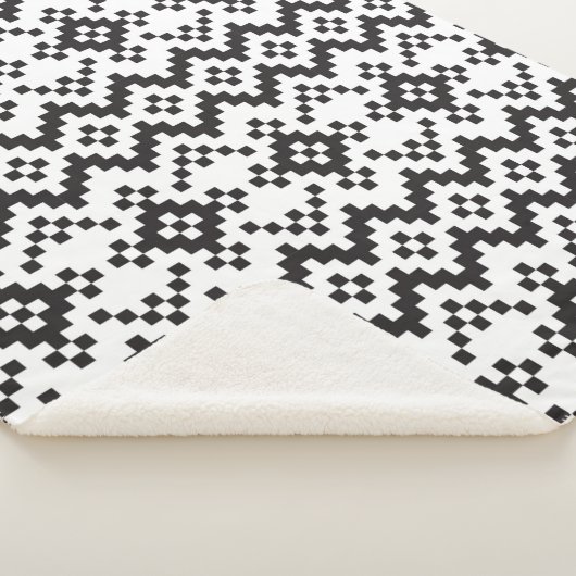 クリスマススノーフレークスフェア島シームレスパターナート シェルパブランケット (3/4)