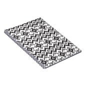 クリスマススノーフレークスフェア島シームレスパターナート ノートブック (右側)