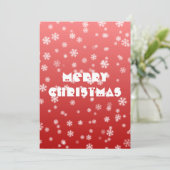 クリスマススノーフレークスフラットカード (スタンド正面)