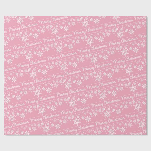 クリスマススノーフレークスラッピング紙 ラッピングペーパー (フラット)