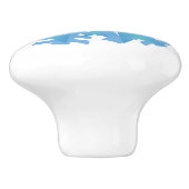 クリスマススノーフレークセラミックノブ セラミックノブ (側面)