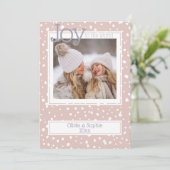 クリスマススノーフレークダスティーバラフォトフレーム (スタンド正面)