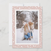 クリスマススノーフレークダスティーバラフォトフレーム (裏面)