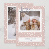 クリスマススノーフレークダスティーバラフォトフレーム (正面/裏面)