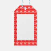 クリスマススノーフレークパターン。ギフトタグ ギフトタグ (裏面)