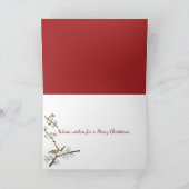 クリスマススノーフレークファミリーフォトフレーム シーズンカード (内部)