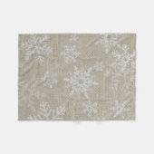 クリスマススノーフレークフリースブランケット フリースブランケット (正面(横))