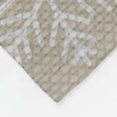 クリスマススノーフレークフリースブランケット フリースブランケット (角)