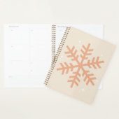 クリスマススノーフレークベージュ プランナー手帳 (ディスプレー)