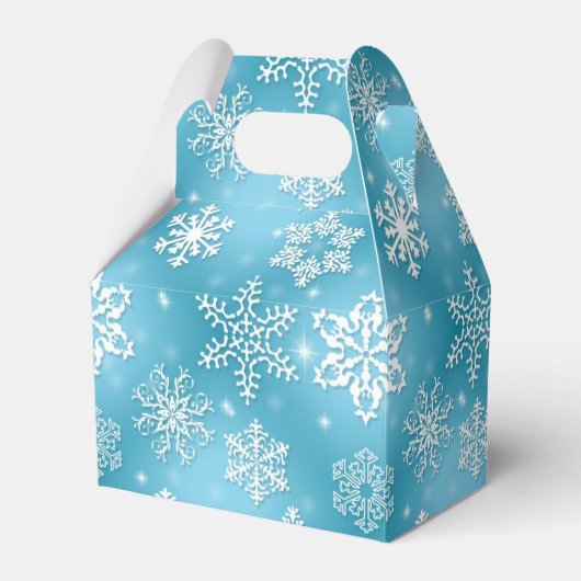 クリスマススノーフレークホリデーゲーブルビーフボックス フェイバーボックス (正面サイド)