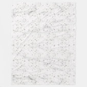 クリスマススノーフレークマーブルフリースブランケット フリースブランケット (正面)