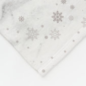 クリスマススノーフレークマーブルフリースブランケット フリースブランケット (角)