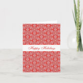 クリスマススノーフレーク写真パタパーソナライズされたーン シーズンカード (正面)