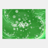 クリスマススノーフレーク包装紙シート ラッピングペーパーシート (正面3)