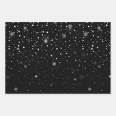 クリスマススノーフレーク包装紙シート ラッピングペーパーシート (正面2)