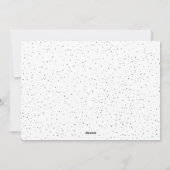 クリスマススノーフレーク平和とラブフォト シーズンカード (裏面)