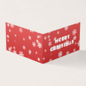 クリスマススノーフレーク折りカード (外部)