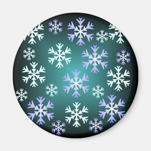 クリスマススノーフレーク磁石 マグネット (正面)