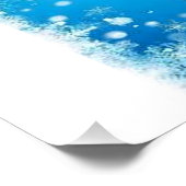 クリスマススノーフレーク装飾デジタルアート ポスター (コーナー)