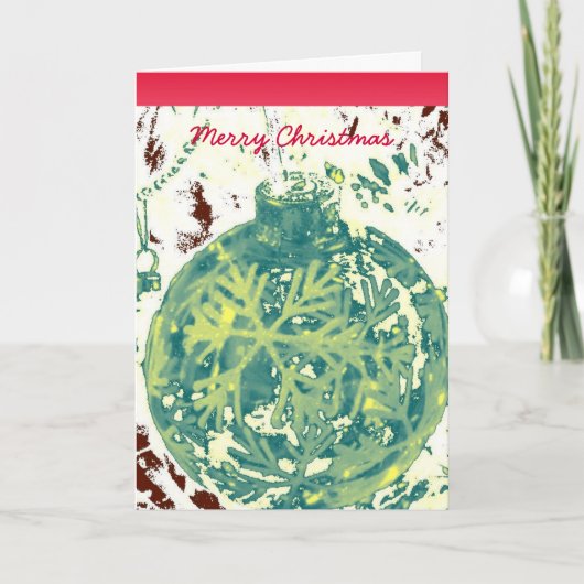 クリスマススノーフレーク装飾 シーズンカード (正面)