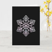 クリスマススノーフレーク カード (黄色い花)