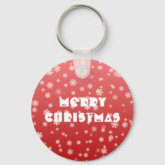 クリスマススノーフレーク キーホルダー (正面)