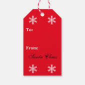 クリスマススノーフレーク ギフトタグ (裏面)