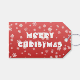 クリスマススノーフレーク ギフトタグ