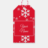クリスマススノーフレーク・ギフトラベル ギフトタグ (裏面)