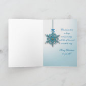 クリスマススノーフレーク・グリーティング シーズンカード (内部)