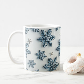 クリスマススノーフレーク コーヒーマグカップ
