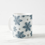 クリスマススノーフレーク コーヒーマグカップ (正面左)