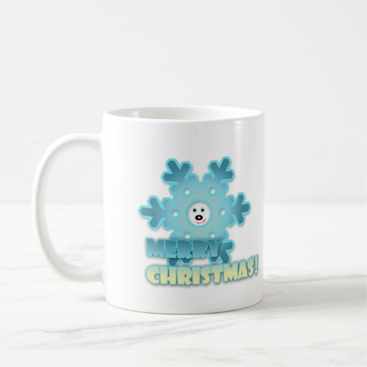 クリスマススノーフレーク コーヒーマグカップ (左)