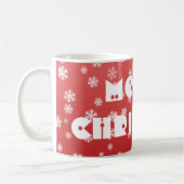 クリスマススノーフレーク コーヒーマグカップ (左)