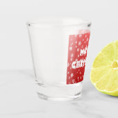 クリスマススノーフレーク ショットグラス (左)