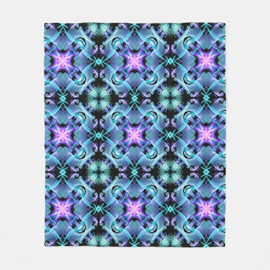 クリスマススノーフレーク、シームレ数々のスパターン、カラー、s フリースブランケット (正面)