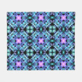 クリスマススノーフレーク、シームレ数々のスパターン、カラー、s フリースブランケット (正面(横))