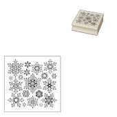 クリスマススノーフレーク・スタンプ ラバースタンプ (押印)