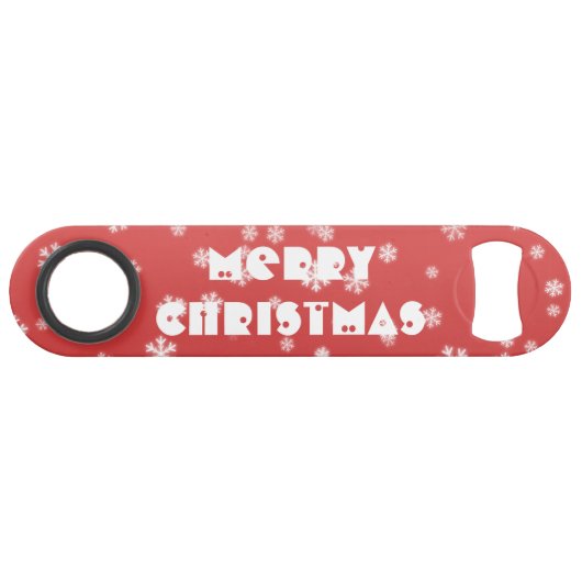 クリスマススノーフレーク スピード栓抜き (正面(横))