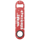 クリスマススノーフレーク スピード栓抜き (正面)