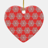 クリスマススノーフレーク セラミックオーナメント (裏面)