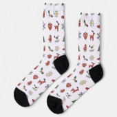 クリスマススノーフレーク ソックス (左)